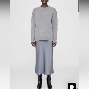 Anine Bing Bar Skirt in Taupe Midi